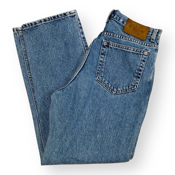 Iconic 90s Calvin Klein Jeans Womens 10 High Waist Straight Leg Union Made 30x29 - Picture 1 of 13